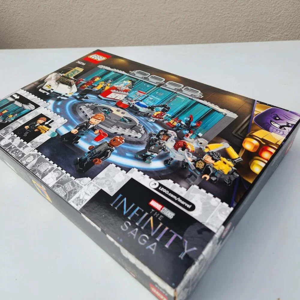 NEW LEGO Marvel Iron Man Armory Toy Building Set 76216 Avengers Lego Set with MK - Picture 15 of 16